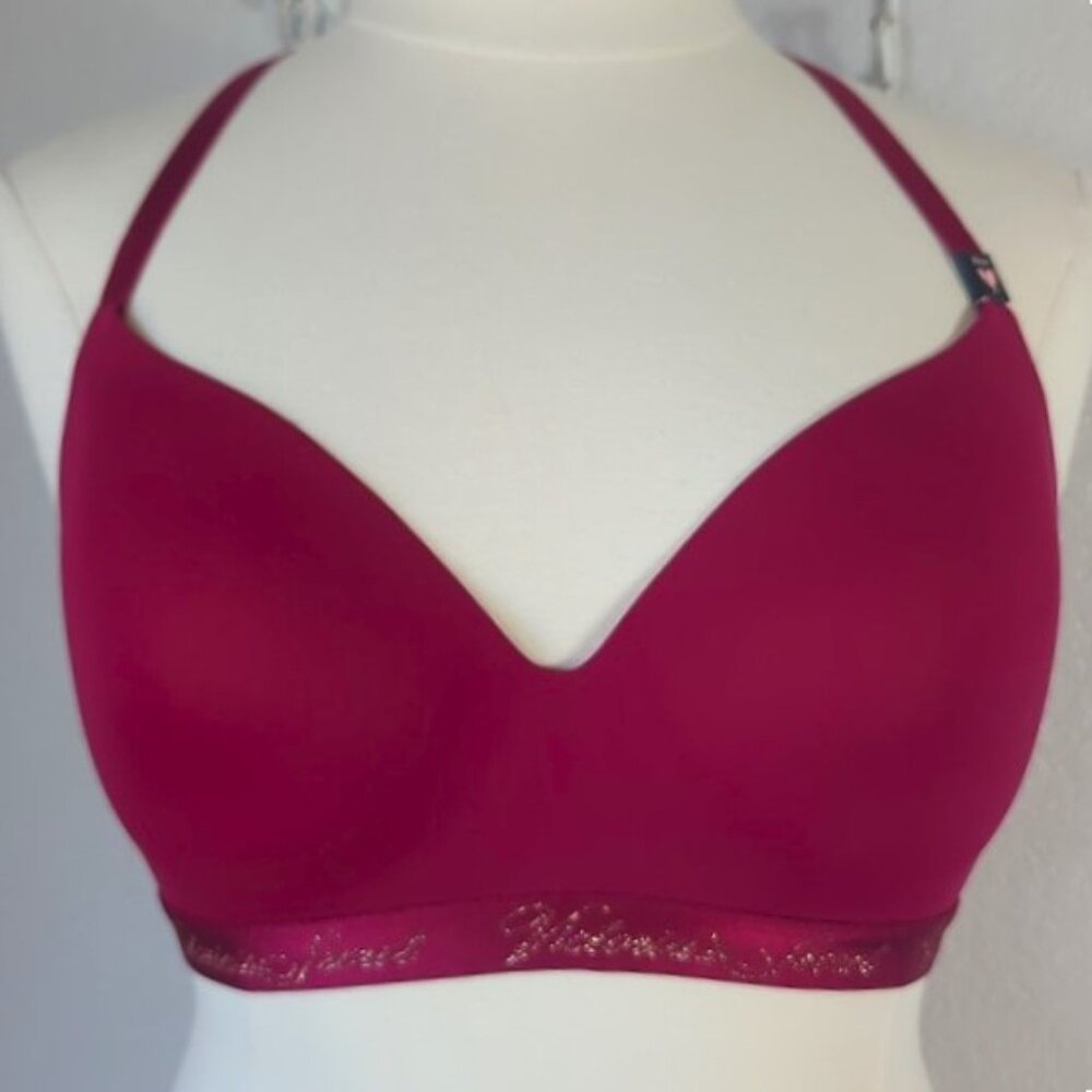 Victoria's Secret 36DD T-Shirt Bra Lightly Lined Lace Wireless Racerback